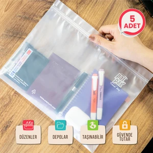Travel Bag / Kilitli Seyahat Poşeti - 5'li
