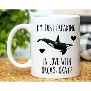 Orca Kupa, Orca Hediyeler, Orca Kahve Kupa, Katil Balina Kupa, Killer W Ingilizce Kupa