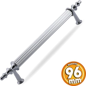Erciyes Kulp Mobilya Mutfak Dolabı Çekmece Dolap Kulpları Kapak Kulpu Kulbu Krom Renk 96 mm Metal
