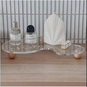 Ahşap Top Ayaklı Gümüş Düğmeli Şeffaf Organizer Düzenleyici Stant Pinterest