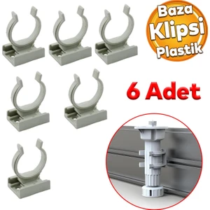Mobilya Baza Ayakkabılık Dolap Mutfak Tezgah Gardrop Vestiyer Ayak Bacak Tutucu Toka Klips 6 Adet