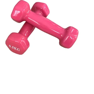 CK Spor Ckspor  0,5 kg x 2 Adet Köşeli Vinly Dambıl Seti Kaymaz Özel Kaplama Ithal Ergonomik Dambıl