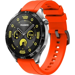 Huawei Watch Gt 4 46 mm Uyumlu Yumuşak Silikon Kordon Spor Kayış Soft Jel Premium Silikon Metal Toka