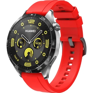 Huawei Watch Gt 4 46 mm Uyumlu Yumuşak Silikon Kordon Spor Kayış Soft Jel Premium Silikon Metal Toka