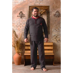 Mevsimlik 2 Iplik  Büyük Beden Erkek Pamuk Pijama Takımı- Geniş Beden Aralığı