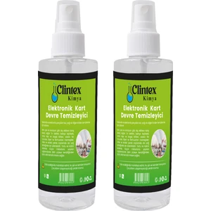 Clintex Kimya Elektronik Devre Kart Temizleyici Yağsız 2X200 ml