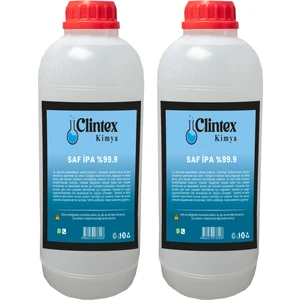 Clintex Kimya %99.9 Saf Ipa İzo Propil Yüzey Temizleyici Solvent 2x1 Lt