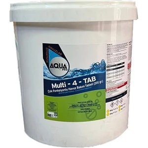Aqua Pro Havuzavm-Aquapro Multı 4 Fonksiyontablet Klor 200 Gr. 25 kg