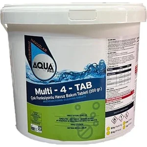 Aqua Pro Havuzavm-Aquapro Multı 4 Fonksiyontablet Klor 200 Gr. 5 kg