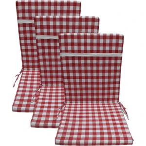 Güllüce Home 3'lü*pötikare*fermuarlı*sünger Dolgulu*sandalye Minderi