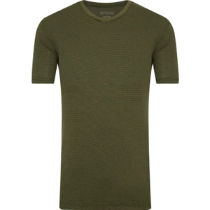 Desenli O Yaka Beyaz Erkek Tişört