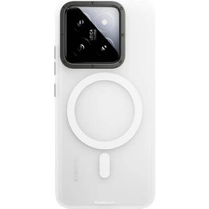Xiaomi Mi 14 Uyumlu Kılıf Magsafe Şarj Özellikli Youngkit Hidden Sand Serisi Beyaz