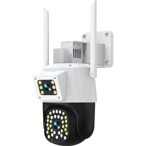 Yoosee Kablosuz Wifi Ip Çift Kameralı Polis Çakarlı Dış Mekan Güvenlik Kamerası