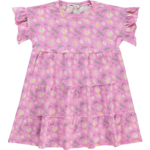 Civil Girls Kız Çocuk Elbise 6-9 Yaş Fondan Pembe