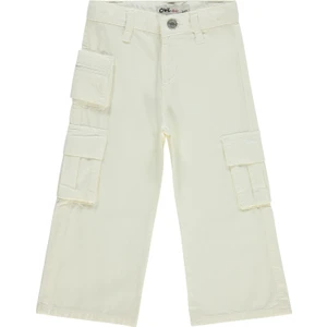 Civil Girls Kız Çocuk Pantolon 2-5 Yaş Kırık Beyaz