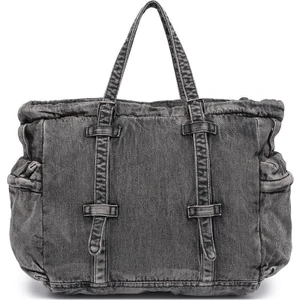 Denim Kot Kumaşı Omuz Kadın Çantası Barcelona 3216