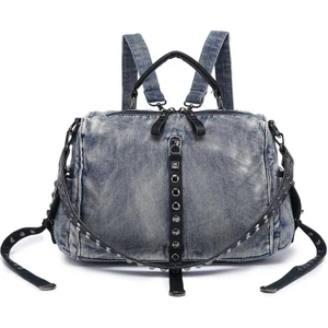 Denim Kot Kumaşı Kadın Sırt Çantası Barcelona 3218