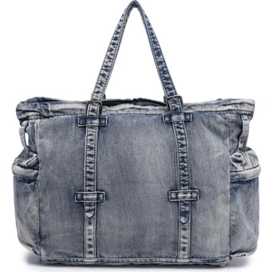 Denim Kot Kumaşı Omuz Kadın Çantası Barcelona 3216