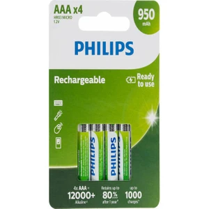 Şarj Edilebilir Ince Kalem Pi 1.2V 950 Mah Ni Mh Aaa 4'lü Paket