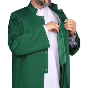 Akıncı Tekstil Hakim Yaka Cübbe Yeşil