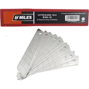 Geniş Maket Bıçağı Yedeği 18 mm 10'lu 1 Tüp B184 10