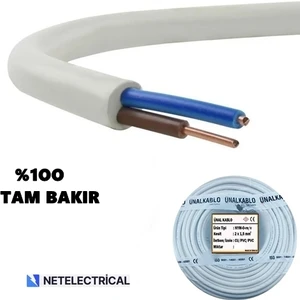 Ünal Kablo 2x1,5 Nym - Antigron Kablo 10 Metre