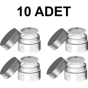 Weather Forecast 10 Adet 35 ml Boş Şeffaf Cam Seyahat Krem ve Organizer Kavanozu Kozmetik Kutu