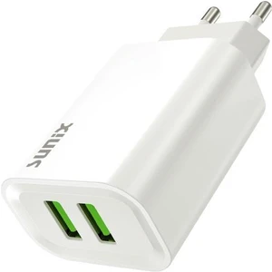 2.6A Çift Usb-A Girişli Şarj Başlığı Beyaz S-25