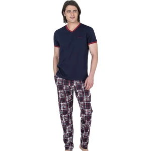 Pierre Cardin Erkek V Yaka Yazlık Pijama Takım, %100 Pamukludur