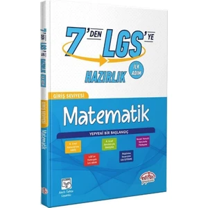 Editör Yayınları 7’den LGS’ye Hazırlık Matematik