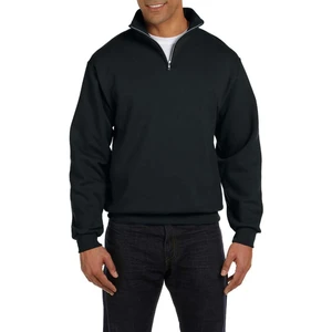 Ghassy Co. Erkek Dik Yaka Silver Yarım Fermuarlı Sweatshirt