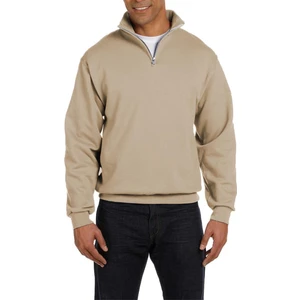 Ghassy Co. Erkek Dik Yaka Silver Yarım Fermuarlı Sweatshirt