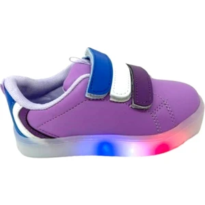 Kız Kids Sneaker Esnek Rahat Kalıp Çocuk Spor Ayakkabı Tam Kalıp Ortopedik Günlük Ayakkabı Mor