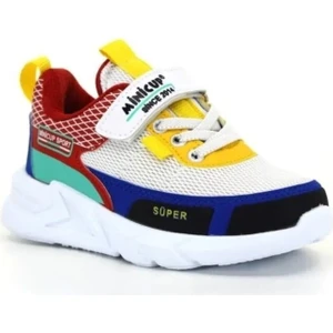 Meliten Kids Beyaz Mavi Sarı Unisex Kids Sneaker Esnek Rahat Kalıp Çocuk Spor Ayakkabı Tam Kalıp Günlük Ayakkabı