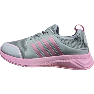 Meliten Kids Kids Sneaker Bağcıksız Aqua Ultra Hafif Ortopedik Unisex Spor Ayakkabı Gri Pembe