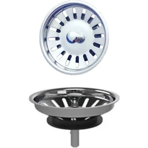 Çöpmak Paslanmaz Çelik Sifon Süzgeci 8 cm Lavabo Evye Süzgeci Lavabo Gider Süzgeci
