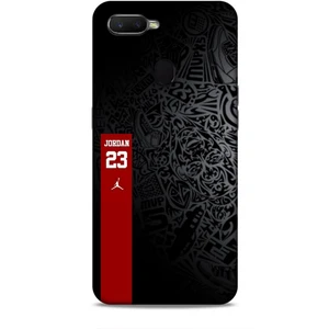 Oppo Ax7 Kılıf Basketbolcular 4 Jordan 23 Siyah Kırmızı Silikon Kılıf