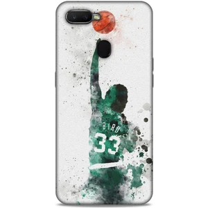 Oppo Ax7 Kılıf Basketbolcular 28 Bird 33 Beyaz Yeşil Iz Bırakmayan Kılıf