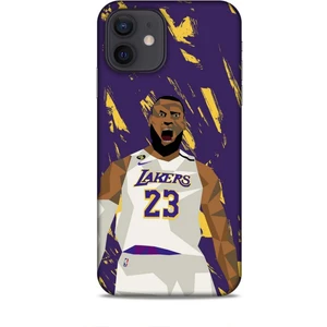 Apple iPhone 12 Kılıf Basketbolcular 18 Lebron James Nba Parlak Kılıf