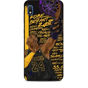 Samsung Galaxy A10 Kılıf Basketbolcular 7 Kobe 24 Siyah Sarı Desenli Kılıf