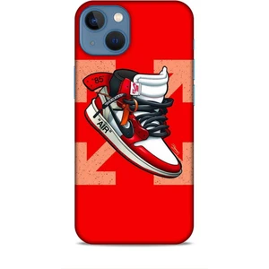Apple iPhone 13 Mini Kılıf Basketbolcular 2 Air 85 Kırmızı Kapak