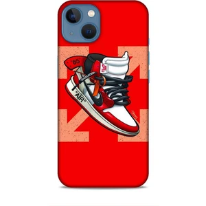 Apple iPhone 13 Kılıf Basketbolcular 2 Air 85 Kırmızı Kapak