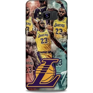 Samsung Galaxy S8 Kılıf Basketbolcular 17 Lebron 23 Lakers Yumuşak Kılıf