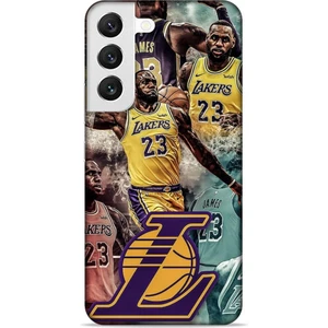 Samsung Galaxy S22 Kılıf Basketbolcular 17 Lebron 23 Lakers Yumuşak Kılıf
