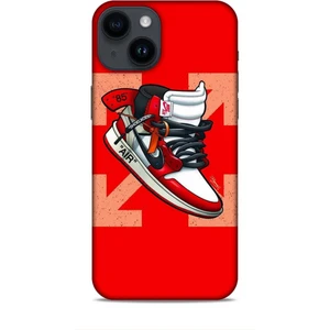 Apple iPhone 14 Kılıf Basketbolcular 2 Air 85 Kırmızı Kapak