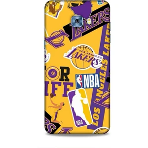 Samsung Galaxy C5 Pro Kılıf Basketbolcular 11 Sarı Mor Los Angeles 4K Baskılı Kılıf
