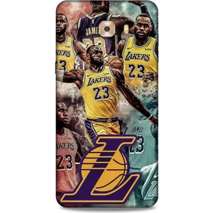 Samsung Galaxy C9 Kılıf Basketbolcular 17 Lebron 23 Lakers Yumuşak Kılıf