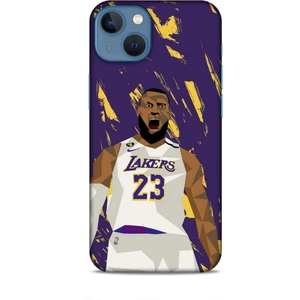Apple iPhone 13 Mini Kılıf Basketbolcular 18 Lebron James Nba Parlak Kılıf