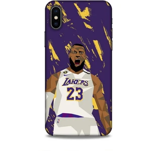 Apple iPhone x Kılıf Basketbolcular 18 Lebron James Nba Parlak Kılıf