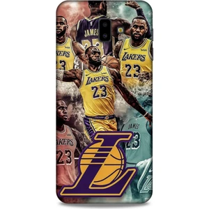 Samsung Galaxy J6 Plus Kılıf Basketbolcular 17 Lebron 23 Lakers Yumuşak Kılıf